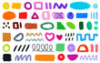 © Aylin Art Studio - Rainbow scribble set - Drawing shapes collection
