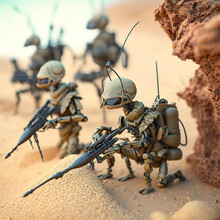 Toy Soldiers Ants In The Desert