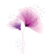 vector background with two flowers