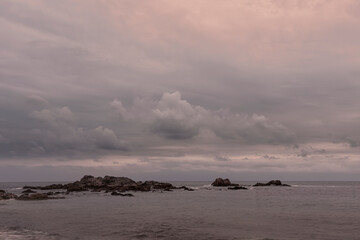 Wall Mural - Summer seascape at dusk