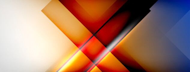 Wall Mural - Abstract lines geometric techno background layout