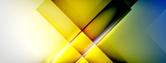 Wall Mural - Abstract lines geometric techno background layout