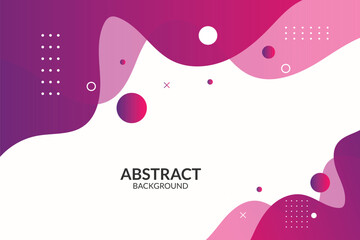 Canvas Print - abstract pink and purple gradient background dynamic shapes vector design.