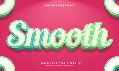 Sticker - Smooth text style editable text effect