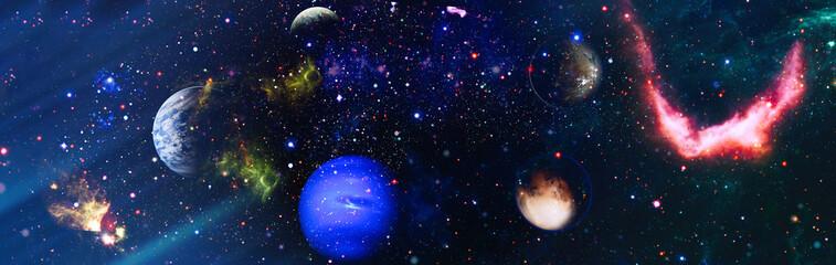 Wall Mural - mystical beautiful space. unforgettable diverse space background , elements of this image furnished 