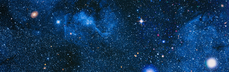 Wall Mural - colorful cosmos with stardust and milky way. magic color galaxy. infinite universe and starry night.