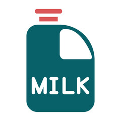 Sticker - Vector Design Milk Bottle Icon Style