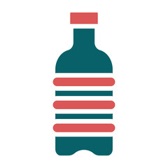 Wall Mural - Vector Design Water Bottle Icon Style