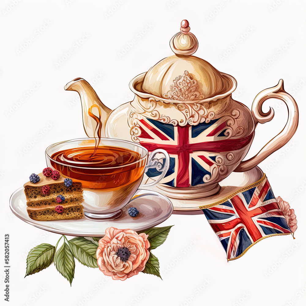 clipart afternoon tea