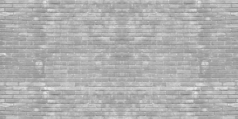 Fototapete - Brick wall background, black and white tone