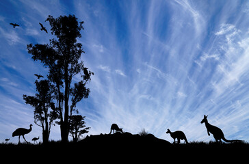 Wall Mural - Australian outback scene