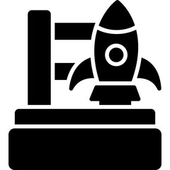 Sticker - Rocket Launch Icon