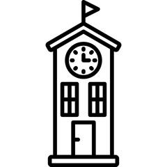 Sticker - Clock Tower Icon