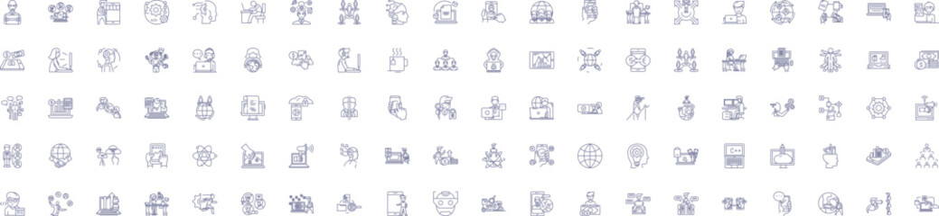 Networking people line icons signs set. Design collection of Networking, people, connections, linkages, associates, colleagues, befriending, networking events outline concept vector illustrations