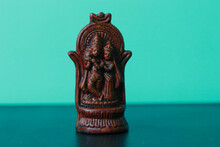 A Clay Statue Of Radha Krishna - Hidu God And Goddess
