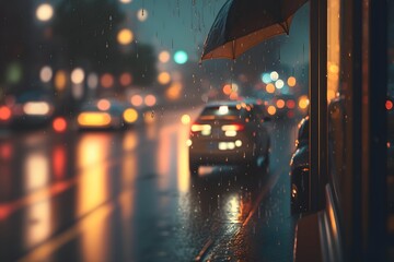 Wall Mural - rain created using ai generative technology