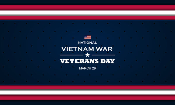 Vietnam War Veterans Day background design