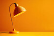© ADDICTIVE STOCK - Vintage lamp on a yellow background. Generative AI
