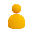 © peerapong - 3d minimal person icon. employee icon. avatar icon. 3d illustration.