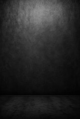 Wall Mural - Simple black gradient studio backdrop abstract drack background backdrop product or text backdrop design