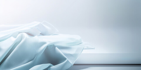 Wall Mural - beautiful smooth light blue abstract background, generative ai