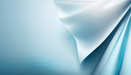 Wall Mural - beautiful smooth light blue abstract background, generative ai
