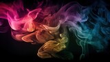 Fototapeta  - Artistic Smoke Colors Backgrounds.Generative AI