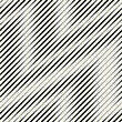 Vector seamless pattern. Abstract diagonal striped zigzag texture. Modern moire monochrome background.