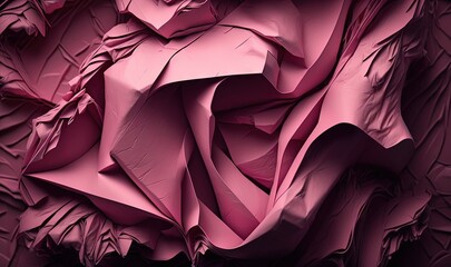 Wall Mural -  a close up of a pink flower with a black background and a white background with a red flower in the center of the image and a pink flower in the middle of the middle of the flower.  generative ai