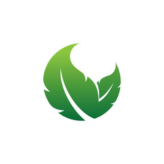 Wall Mural - Nature leaf logo design inspiration