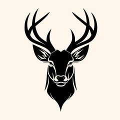 Wall Mural - Deer vector for logo or icon, drawing Elegant minimalist style,abstract style Illustration