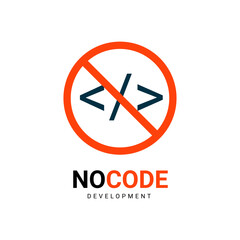 Low coding developing application background vector design icon. Low code banner digital concept sign.