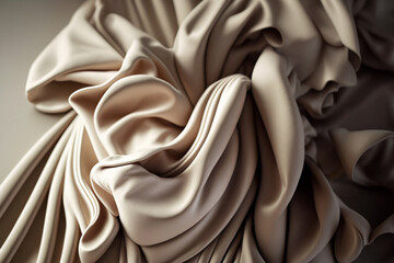 a close up of a silk fabric ai generated artwork