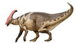 Parasaurolophus, dinosaur from the Late Cretaceous Period isolated on transparent background