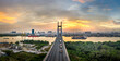 © Quang - Phu My bridge in the beautiful twilight sunset in Sai Gon city, Viet Nam.