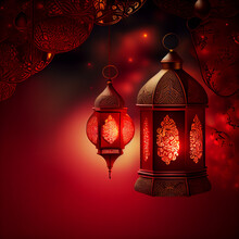 Ramadan Lanterns Background White Hd Upscale