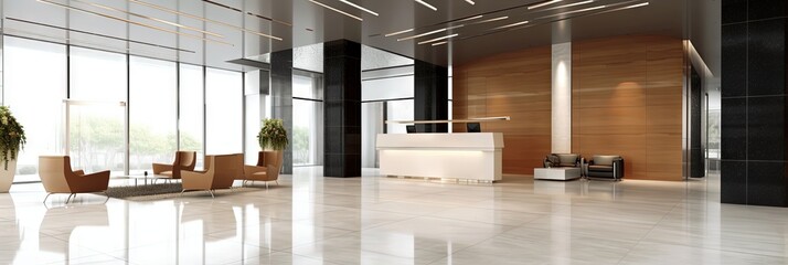 Wall Mural - modern office lobby interior