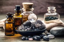 Massage Stones, Essential Oils, And Sea Salt, Generative AI