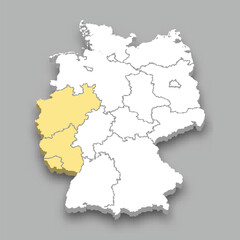  Western region location within Germany map