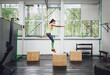 © Cavan Images - Athlete jumping in gym