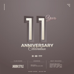 Wall Mural - 11 years anniversary celebrations