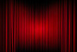 © wittayayut - Realistic stage and red curtains light for background. AI Generated.