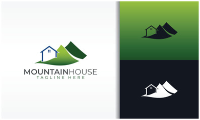 Poster - Mountain House Logo Vector