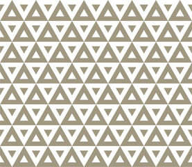 Sticker - Vector seamless with geometric triangle pattern 