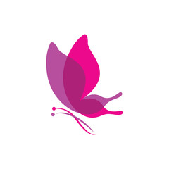 Wall Mural - butterfly logo design vector