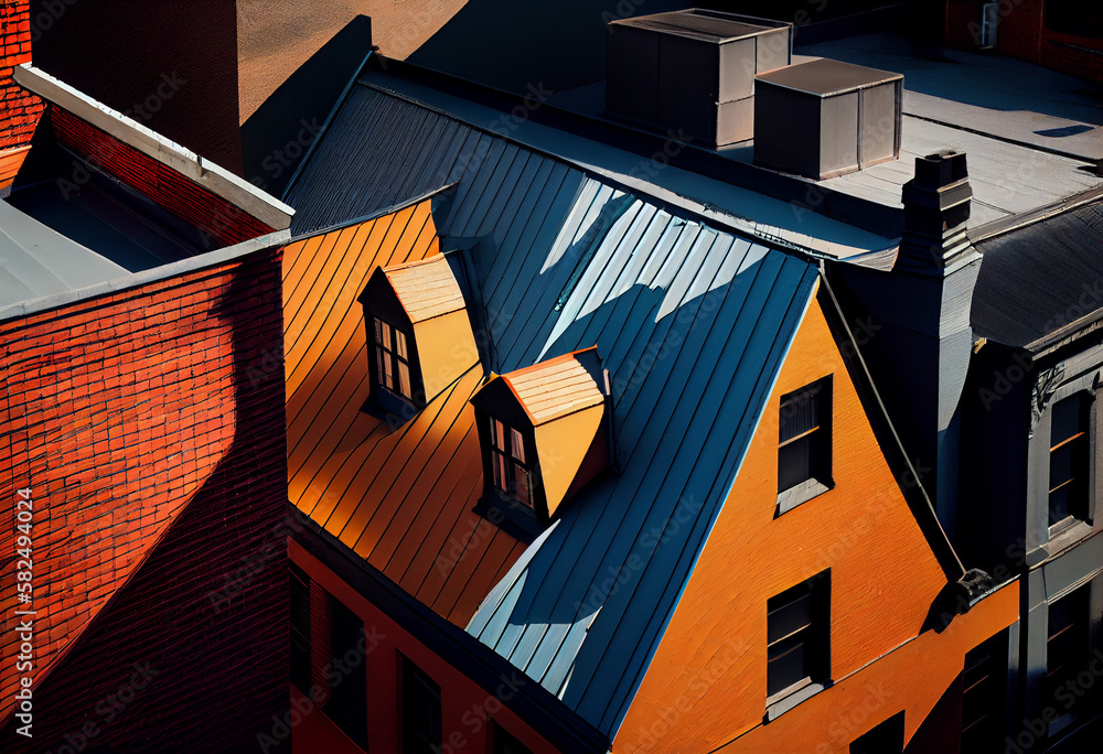 Gold Raftors Building ,city,color,gold,black and white,House,Tiles, Slate, Shingles ...