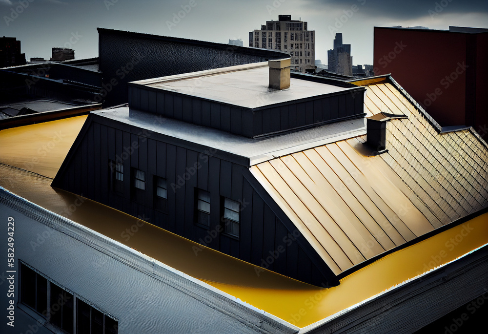 Gold Raftors Building ,city,color,gold,black and white,House,Tiles, Slate, Shingles ...