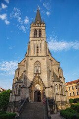 Poster - Vertical shot of St. Procopius parish Church (Kostel svateho Prokopa) in Prague, Czech Republic