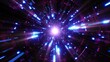 Texture effect background of bursting neon light cyber tunnel