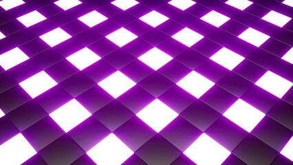 Canvas Print - Glowing Purple Lamp Square Tile Background, 3d rendering